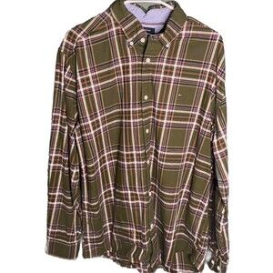Tommy Hilfiger Plaid Cotton Flannel Style Shirt